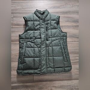 Banana Republic Men's Olive Quilted Vest